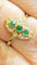 Bague 54 Bague marquise style ancien en or émeraudes et diamants 58 Facettes