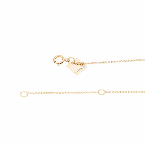 Ginette NY Collier Pendentif Mini bow Or rose 58 Facettes 2678581CN