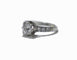 Bague 52 Bague solitaire ancienne en or blanc 18 carats et platine, diamants 58 Facettes