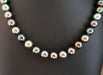 Tahitian Pearl Choker Necklace, Diamond Clasp 58 Facettes