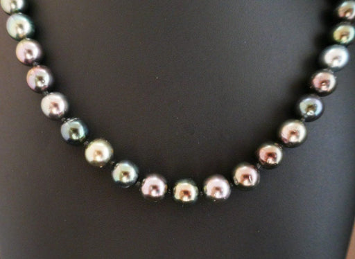 Collier Collier Choker de Perles de Tahiti, Fermoir Diamants 58 Facettes
