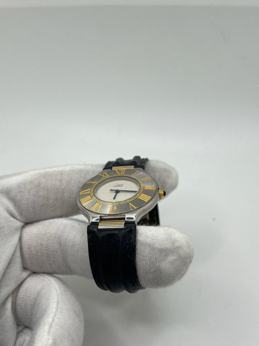 Montre Cartier 21 Must de Cartier 35 mm / Boucle deployante 58 Facettes