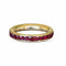 Bague 50 Alliance tour complet rubis 58 Facettes