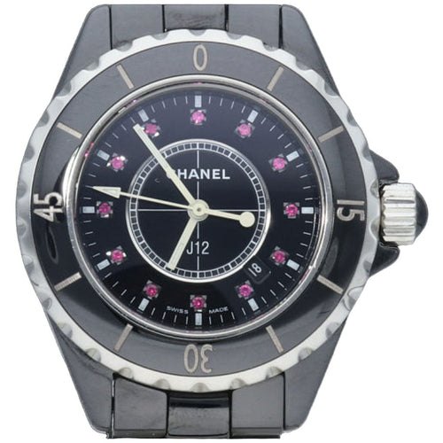Montre Montre Chanel J 12 33 mm à quartz rubis 58 Facettes MT41304