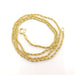 Necklace Twisted knit necklace Yellow gold 58 Facettes