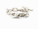 bracelet HERMES chaine d'ancre tgm 12 maillons 16.5 cm argent massif 925