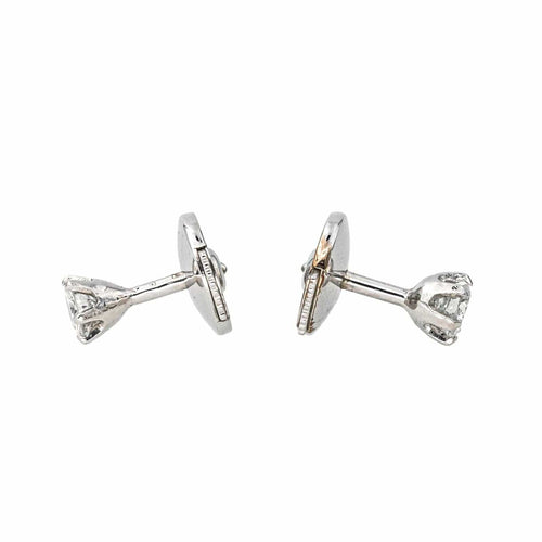 Boucles d'oreilles Boucles d'oreilles Puces Or blanc Diamant 58 Facettes 4285553CN