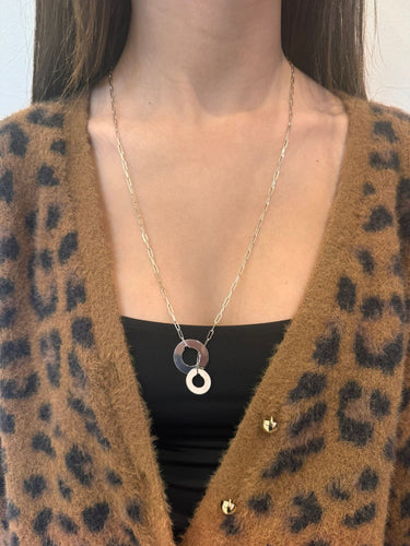 Collier Dinh Van - Collier “Cible” Or Blanc 58 Facettes