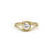Ring 50 Yellow Gold & Diamond Ring 58 Facettes 240112R