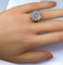 Bague 51 Bague marguerite or blanc diamants 58 Facettes AB304