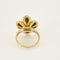 Bague 54 Bague "Fleur" en or jaune et quartz oeil de tigre 58 Facettes DIE1481
