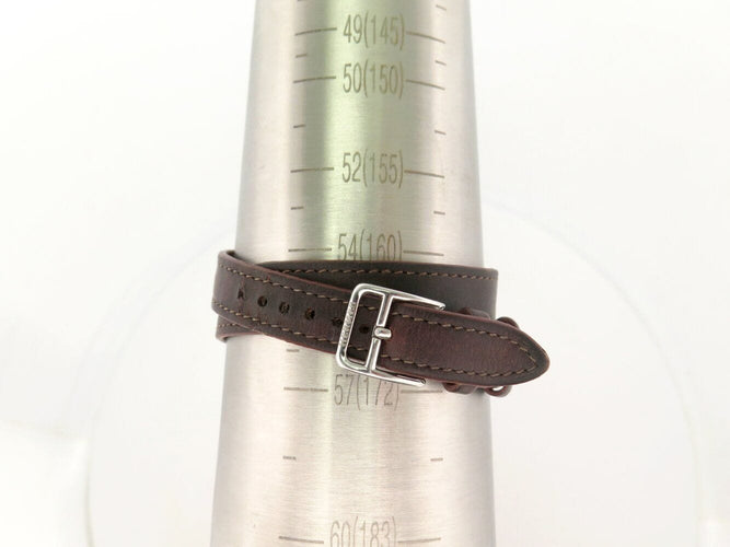 Montre montre HERMES cape cod pm cc1.210 23 mm double tour quartz acier + ecrin 58 Facettes 272560