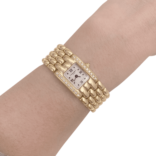 Montre Montre Chaumet "Khesis" or jaune, diamants. 58 Facettes 34464