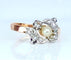 50 Bague en or, diamants et perle 58 Facettes AB568