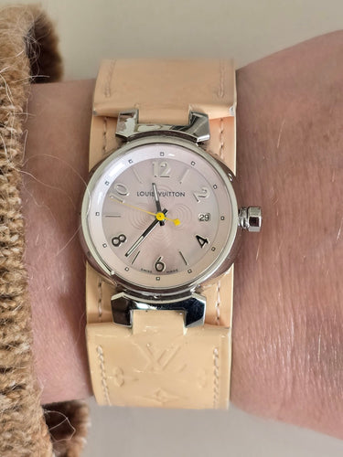 Montre Louis Vuitton - Montre Tambour avec coffret 58 Facettes