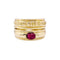 Bague 50 Bague BOUCHERON or jaune, rubis cabochon. 58 Facettes 34825