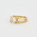 Ring 56 Diamond Solitaire Ring 2 carats yellow gold 58 Facettes