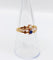Bague 57 Bague toi et moi antique en or rose 18k perle et pierre bleue 58 Facettes A06504