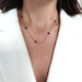 Collier Collier abeille or jaune diamants noirs 58 Facettes 60