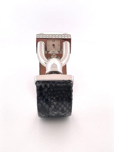 Montre Montre Cadenas Van Cleef & Arpels en or blanc et diamants 58 Facettes