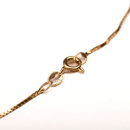 Collier UNOAERRE-Chaîne maille vénitienne en or jaune 45 cm 58 Facettes LMB-317