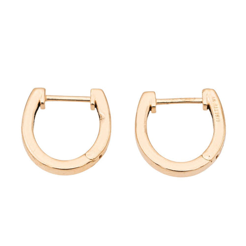 Boucles d'oreilles Ginette NY Boucles d'oreilles  Créoles Hoop Or rose 58 Facettes 2678598CN