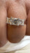 Bague 53 Bague trilogie or blanc avec diamants 58 Facettes