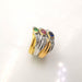 Ring 55 Ring Yellow gold and precious stones 58 Facettes