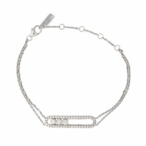 Bracelet Messika Bracelet Move Or blanc Diamant 58 Facettes 4565767RV