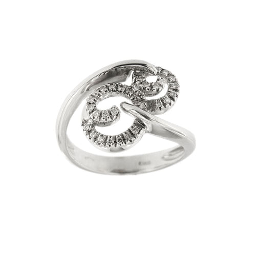 Bague Bague spirale avec diamants 58 Facettes 16182