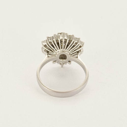 Bague 54 Bague or gris et diamants 58 Facettes BA24