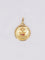 Pendentif Médaille amour Augis ronde Plus qu'hier moins que demain or jaune diamant rubis 58 Facettes J545