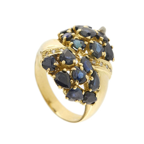 Bague 63 Bague 2 motifs saphirs et diamants 58 Facettes 34488