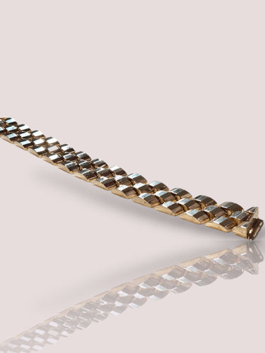 Bracelet Bracelet jubilé en or jaune 14 carats 58 Facettes 90242