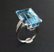 Ring 57 Aquamarine and Diamond Ring 58 Facettes