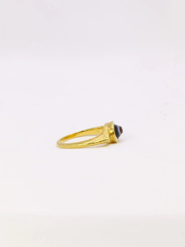 Bague 44 Bague sur agate figurant Athena de profil 58 Facettes 833