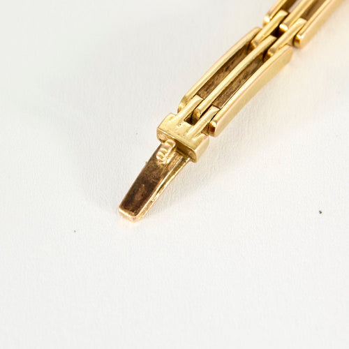 Bracelet or jaune, diamants et rubis