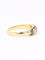 Bague 46 Bague jarretière or jaune saphirs diamants taille rose 58 Facettes 1181.4