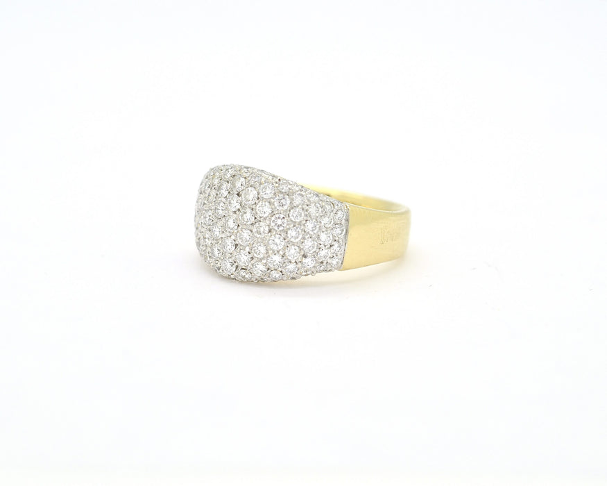 Damiani - Bague en or jaune et blanc avec diamants