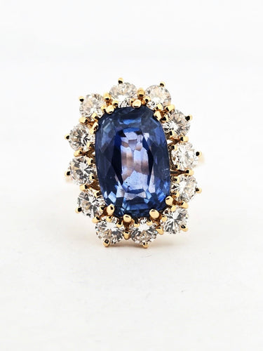 Bague 56 Bague marguerite en or jaune 58 Facettes