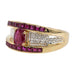 Ring 54 Ring Yellow gold Ruby 58 Facettes 2711713CN