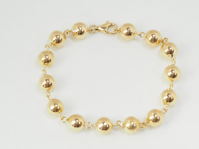 Bracelet Bracelet Marseillais Boules en or jaune 58 Facettes 33312