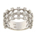 Ring White gold ring with brilliant-cut diamonds and princess diamonds 58 Facettes G3501