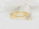 Bague 55 Bague solitaire en or jaune et diamant 1.40ct 58 Facettes 31380/31535