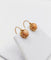 Boucles d'oreilles Dormeuses antique or rose 18k cabochon de corail (circa 1900) 58 Facettes A06119