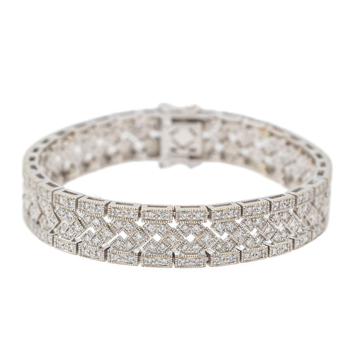 Bracelet Bracelet Or blanc Diamant 58 Facettes 3548168CN