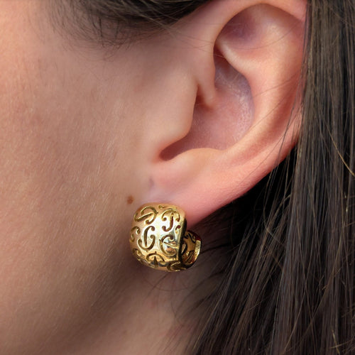 Boucles d'oreilles Boucles d'oreilles Poiray en or jaune 58 Facettes 32188