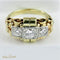 Bague 56 Bague en or jaune avec diamants 58 Facettes 2132