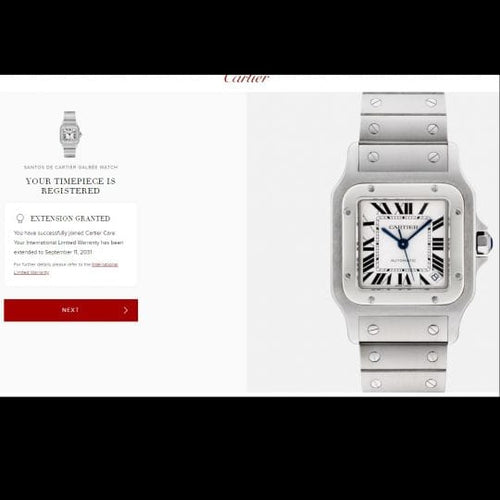 Montre Cartier Montre Santos Galbée Xl 58 Facettes MT42996