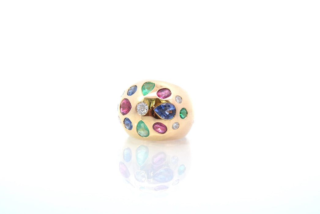 Bague 52 Bague Tutti Frutti sertie de pierres précieuses 58 Facettes 25898